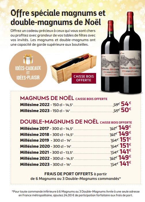 OFFRE MAGNUMS ET DOUBLE MAGNUMS